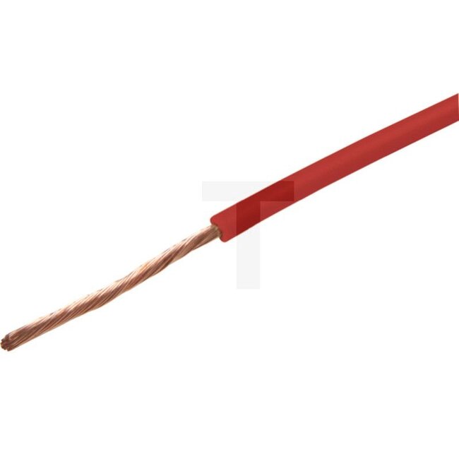 GRANIT Elektroleitung - 50751275409005 | Cross section: 2,5 mm² | Colour: Red | Material: PVC | Version: • 1-core  | • FLY | Number of pins: 1 | Additional information: FLYY single- or double-core vehicle cables, in accordance with DIN 450 6722, with double insu