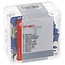 GRANIT Ringverbinder, 100 Stück - 50750252124 | Ausführung: teilisoliert | Farbe: blau | Ösenloch-Ø: 8,4 (M8) mm | Querschnitt: 1,5 - 2,5 mm² | DIN/ISO: 46237 | Material: Kupfer / PA (Polyamid)