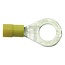 GRANIT Ringverbinder, 50 Stück - 50750252162 | Ausführung: teilisoliert | Farbe: gelb | Ösenloch-Ø: 8,4 (M8) mm | Querschnitt: 4 - 6 mm² | DIN/ISO: 46237 | Material: Kupfer / PA (Polyamid) | Oberfläche: verzinnt | Temperaturbereich: bis 105 °C