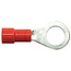 GRANIT Oogkabelschoentjes, 100 stuks - 50750252113 | Uitvoering: gedeeltelijk geïsoleerd | Kleur: rood | Oog-Ø: 5,3 (M5) mm | Doorsnede: 0,5 - 1,0 mm² | DIN/ISO: 46237 | Materiaal: Koper / PA (polyamide) | Oppervlakte: vertind | Temperatuurbereik: tot 105 °C