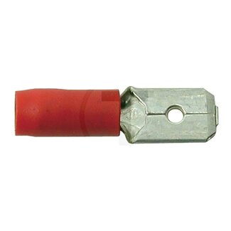 HELLA Flat plug - 100 pcs - Cross section: 0,5 - 1,0 mm², Colour: Red