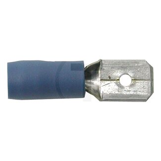 HELLA Flat plug - 100 pcs - Cross section: 1,5 - 2,5 mm², Plug width: 6,3 x 0,8 mm, Colour: Blue