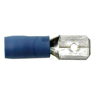 GRANIT Flachstecker 1,5 - 2,5 mm², 6,3 x 0,8 mm, blau - 10 Stück