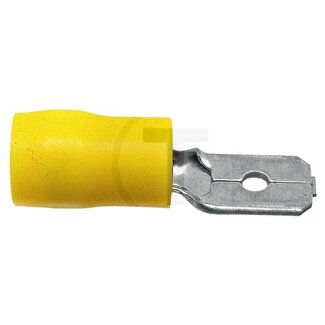 HELLA Blade terminal - 50 pcs - Cross section: 4.0 - 6.0 mm², Colour: Yellow