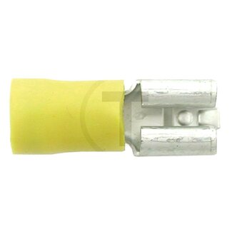 HELLA Blade terminal bush - 50 pcs - Cross section: 4.0 - 6.0 mm², Version: Partially insulated