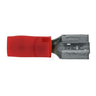 GRANIT Flachsteckhülsen 4,8 x 0,5 mm, 0,5 - 1,0 mm², rot - 100 Stück