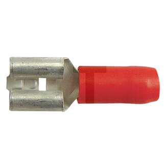 GRANIT Vlakstekkerhuls 6,3 x 0,8 mm, 0,5 - 1,0 mm², rood - 10 stuks