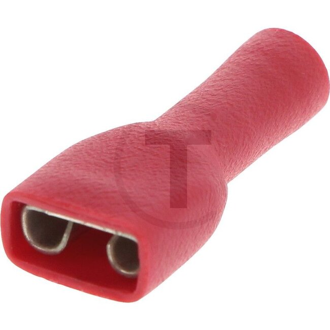 HELLA Vlakstekkerhulzen, 50 stuks - 4558KW 7083730038KW708373003 | Uitvoering: geïsoleerd | Doorsnede: 0,5 - 1,0 mm² | Insteekbreedte: 6,3 x 0,8 mm | Kleur: rood | Aansluiting: Vlakstekkers met huls | Stofbescherming: ja