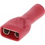 HELLA Flachsteckhülsen 0,5 - 1,0 mm², 6,3 x 0,8 mm, rot - 50 Stück - 8KW708373003