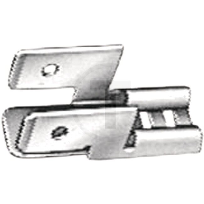 HELLA Piggyback connector, 50 pcs - 4558KW 700144003, 1604928M1, 8KW700144-003, 8KW 700 144-003 | Version: With locking point | Cross section: 1,5 - 2,5 mm² | Plug width: 6,3 x 0,8 mm