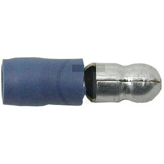 GRANIT Rundstecker blau, Ø 5 mm, für Kabel 1,5 - 2,5 mm², Blister-Verpackung, 10 Stück