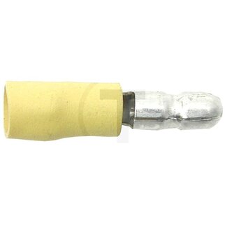 GRANIT Rundsteckverbinder gelb Ø 5 mm, Kabel 4,0 - 6,0 mm² - 100 Stück