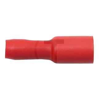 GRANIT Rondstekkerhulzen rood, Ø: 4 mm, voor kabels van 0,5 - 1 mm² - 100 stuks