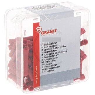 GRANIT Stoßverbinder rot 0,5 - 1,0 mm² - 100 Stück