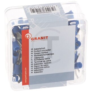 GRANIT Vorkkabelschoentjes - 100 stuks - Uitvoering: blauw, M 5, voor kabels van 1,5 - 2,5 mm²