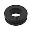 GRANIT Doorvoerrubers, 50 stuks - 50750280213 | d: 13 mm | D1: 21 mm | D: 26 mm | H: 9 mm | h2: 2 mm | Kleur: zwart | Materiaal: NBR (nitrilbutadieenrubber) | Extra informatie: • Dubbelzijdig  | • Open