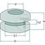 GRANIT Rubber grommet d 16 mm, D1 24 mm, D 30 mm, H 11 mm, NBR - 25 pieces | 50280216, 1565827, 24401093, 50280216099, 5028021699
