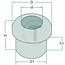 GRANIT Doorvoerrubber d 10 mm, D1 14 mm, D 18 mm, H 15 mm, NBR - 50 stuks