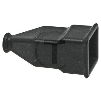 HELLA Rubber cap - For cable Ø: 5 mm, Length: 36 mm, Height: 17 mm, Colour: black