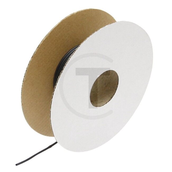 GRANIT Krimpkous - 50751273337, 51320 | Leverings-Ø: 1,5 mm | Krimpbereik-Ø: 0,5 mm | Wanddikte: 0,5 mm | Rollengte: 10 m | Kleur: zwart | Krimpratio: 3 : 1 | Extra informatie: • Krimptemperatuur: 110°C  | • Diëlektrische sterkte: 25 kV/mm  | • Verandering in le