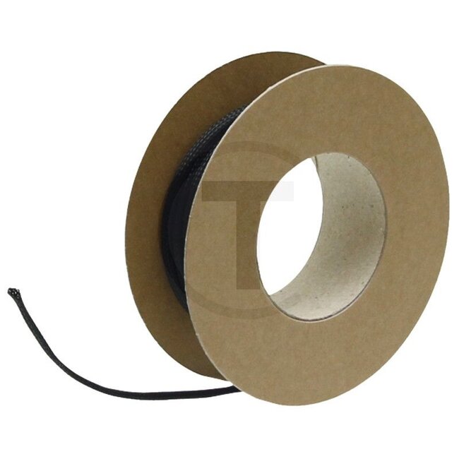 GRANIT Geflechtschlauch - 50751271203, 59310 | Ø max.: 10 mm | Ø min.: 5 mm | Rollenlänge: 10 m | Farbe: schwarz | Material: Polyester | Temperaturbereich: -50 bis +150 °C