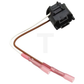 GRANIT Stecker H7 2-polig, PX26D, Kabel 120 / 100 mm, weiß / braun
