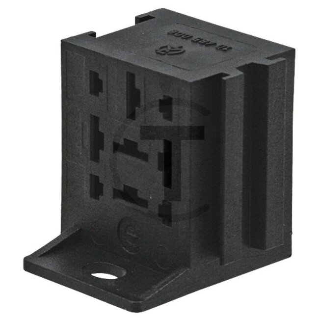 GRANIT Plug housing - Version: 9-pin, 5 x 6.3 + 4 x 2.8 mm blade terminal bush, holder for standard relay - 190766