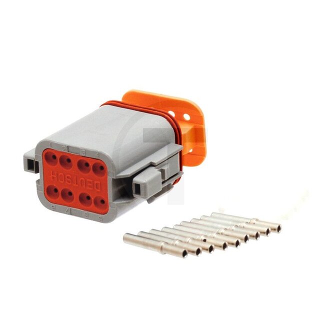 GRANIT Steckgehäusesatz Deutsch Stecker DT - 50750390598, 8JA201022-841 | Ausführung: 8-polig, 0,5 mm² bis 1,0 mm², mit Dichtung | Anzahl Pole: 8