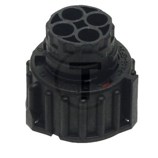 GRANIT Steckgehäuse 2-polig Rundsteckhülse 2,5 mm, Ø 32,8 mm, IP 69K