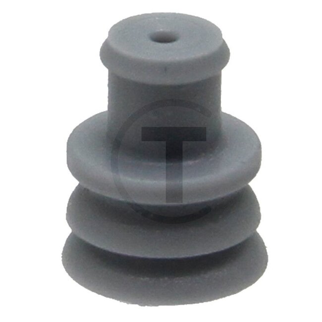 GRANIT Enkeldraads afdichtingen, 50 stuks - 50750282057 | Uitvoering: voor doorsnede 0,5 - 1,0 mm², grijs | Kleur: grijs | Lengte: 7,8 mm | Materiaal: MVQ (siliconenrubber) | Passend voor: AMP Tyco ELA 5,4  | AMP Tyco RK 2,5 | Doorsnede: 0,35 - 1,0 mm² | Diamete