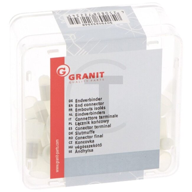 GRANIT End connector, 50 pcs - 50750252548 | Colour: Blue | Cross section: 1,5 - 2,5 mm²