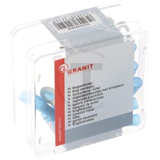 GRANIT Ringverbinder 1,5 - 2,5 mm², Auge-Ø 6 mm, blau - 25 Stück