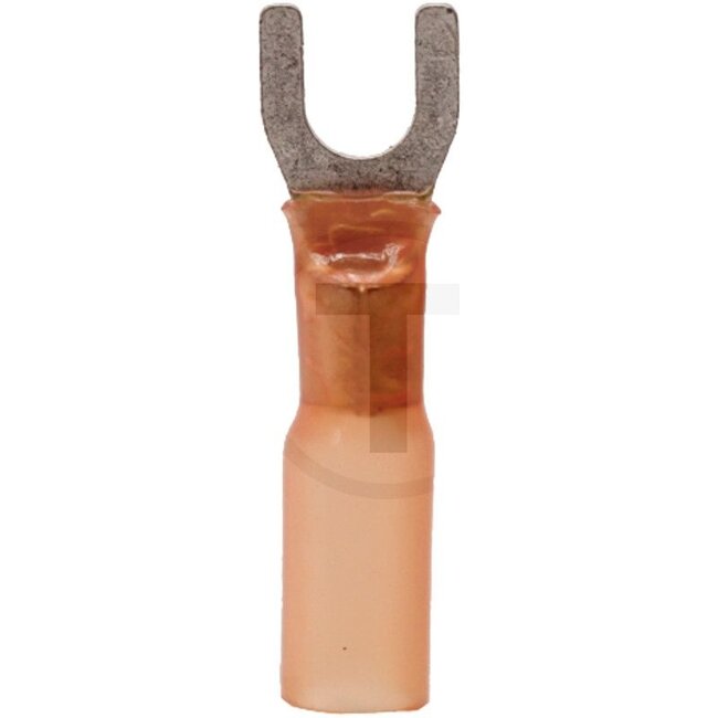GRANIT Vorkkabelschoentjes Met Krimpkous, 25 stuks - 5075025261645615 | Doorsnede: 0,5 - 1,5 mm² | Isolatiekleur: rood | Oog-Ø: 4 mm