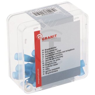 GRANIT Ringverbinder Ø 4 mm, 1,5 - 2,5 mm², blau - 25 Stück