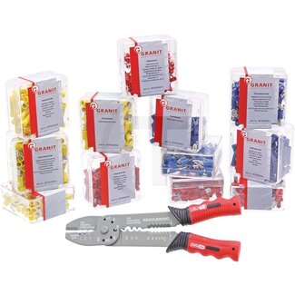 GRANIT Kabelverbinderset 1150-delig, incl. KS Tools Multifunctionele krimptang