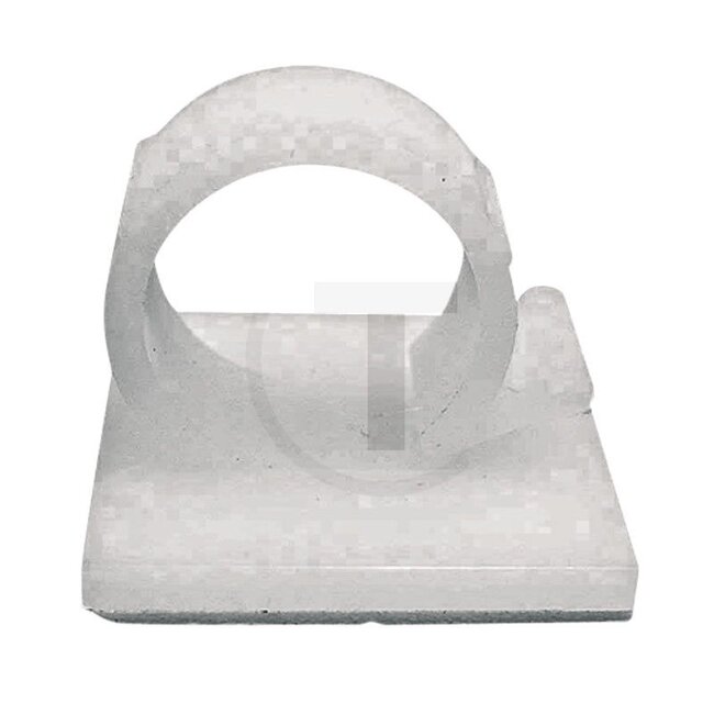 GRANIT Kunststofklemmen, 50 stuks - 50750265729 | B1: 18 mm | H: 12,5 mm | D2: 9 mm | D: 1 mm | L: 21 mm | B2: 9 mm | Materiaal: polyamide 6,6 | Keurmerk: UL94 V2 | Extra informatie: • Met zelfklevende folie  | • Lijm: synthetisch rubber | Montagewijze: Standaar