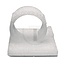 GRANIT Plastic clamp, 50 pcs - 50750265729 | B1: 18 mm | H: 12,5 mm | D2: 9 mm | D: 1 mm | L: 21 mm | B2: 9 mm | Material: Polyamide 6.6 | Test mark: UL94 V2 | Additional information: • With adhesive film  | • Adhesive: Synthetic rubber | Mounting type: Standard