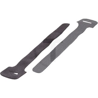 GRANIT Bundelbandjes Tyraps klittenband 250 x 13 mm, zwart - 100 stuks