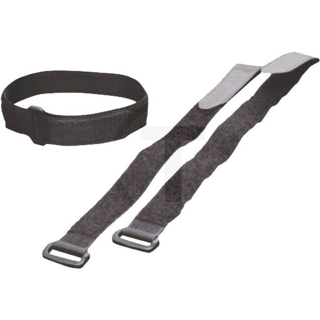 GRANIT Bundelbandjes trekbandjes Tyraps met klittebandsluiting, 10 stuks - 5009920431.700.SCHWARZ | Lengte: 300 mm | Breedte: 20 mm | Kleur: zwart | VPE: 10 | Uitvoering: • Met bevestigingslus | Temperatuurbereik: - 20 tot + 75 °C