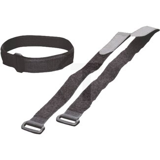 GRANIT Bundelbandjes met klittenbandsluiting 400 x 30 mm, zwart - 10 stuks