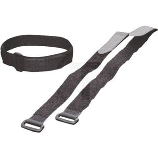 GRANIT Kabelbinder mit Klettverschluss 400 x 30 mm, schwarz - 10 Stück