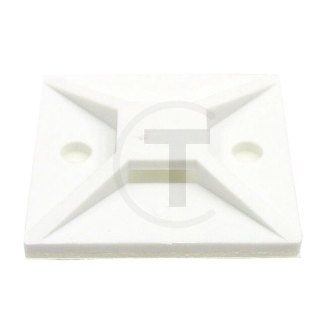 GRANIT Sockel Typ MB 3A selbstklebend, 50 Stück - 5075026571630021 | für Kabelbandbreiten: 2,5 - 3,6 mm | A: 19 mm | B: 19 mm | C: 3,8 mm