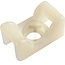 Plinth for cable tie, 50 pcs - 50750265713, 30696 | For cable band width: -> 8 mm | A: 25 mm | B: 14,5 mm | C: 12 mm | Hole Ø: 6 mm | Height: 12 mm | Length: 25 mm | Material: Polyamide 6.6 | Plug width: 8 mm | Version: • With screw connection | Test m