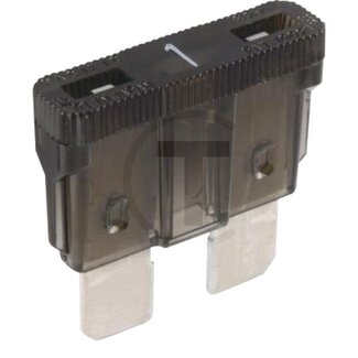 GRANIT Flachsicherung Standard 1 A, 32 V, schwarz - 50 Stück