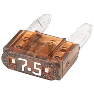 HELLA Flachstecksicherungen, Mini 32 V max. / 7,5 A | braun | VPE 50, 50 Stück