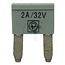 GRANIT Flat plug-in fuses, Mini 32 V max. / 2 A | grey | VPE 10, 10 pcs - 50750295572 | Type: Mini | Voltage: 32 V | Nominal current: 2 A | Colour: Grey | Width: 10,9 mm | Height: 16,3 mm | Contents: 10x 2A | Depth: 3,8 mm | DIN/ISO: 72581/3F
