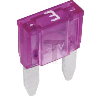 GRANIT Flachstecksicherung, Mini 32 V max. / 3 A | violett | VPE 1