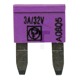 GRANIT Flachstecksicherungen Mini 3 A, 32 V, violett - 50 Stück