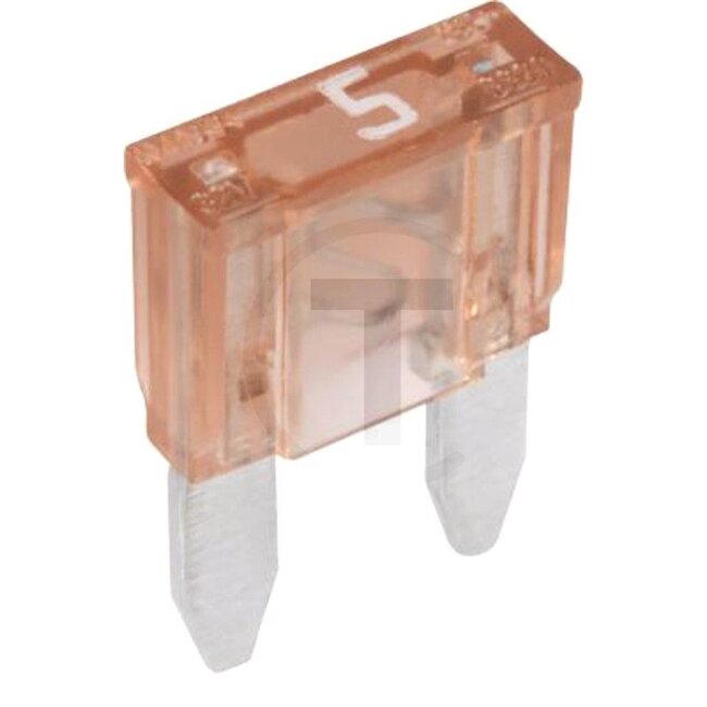 GRANIT Flachstecksicherung, Mini 32 V max. / 5 A | hellbraun | VPE 1 - 50750295575066 | Bauart: Mini | Spannung: 32 V | Nennstrom: 5 A | Farbe: hellbraun | Breite: 10,9 mm | Höhe: 16,3 mm | Tiefe: 3,8 mm | Inhalt: 1x 5A | Material: versilbert