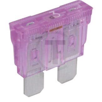 GRANIT Blade fuses, Standard, with warning light 32 V max. / 3 A - Purple - 10 pcs - Type: Standard